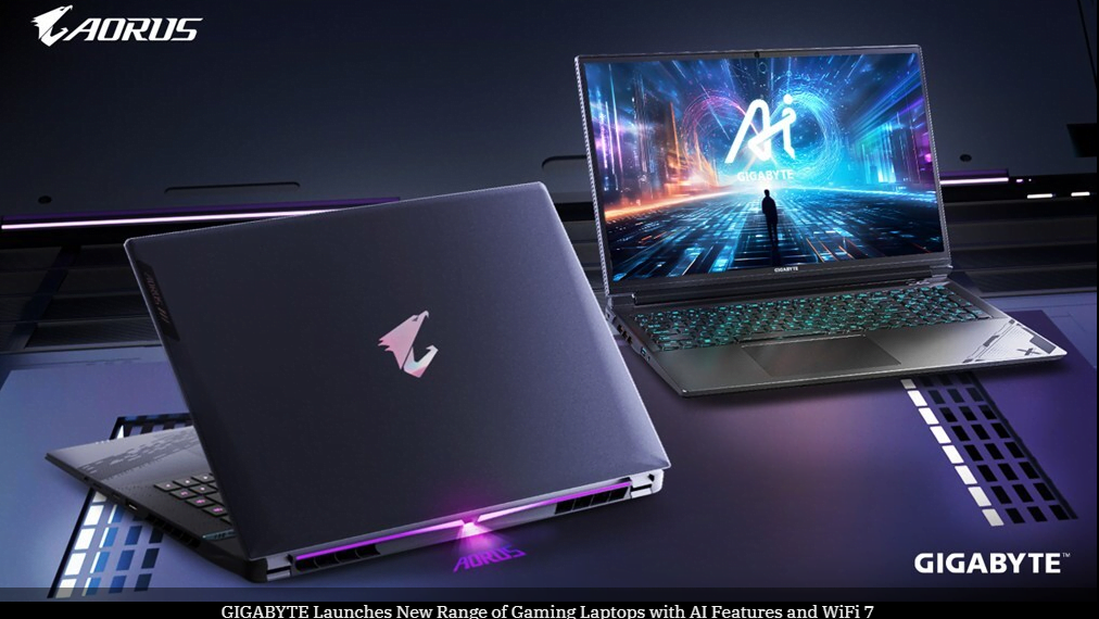 GIGABYTE introduces new range of gaming Laptops featuring AI and WiFi 7