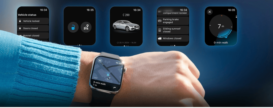 Mercedes-Benz App features now available on Apple Watch
