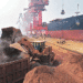 Iron ore vessel ‘Chola Serenity’ loading 43,400 MT at Paradip Port
