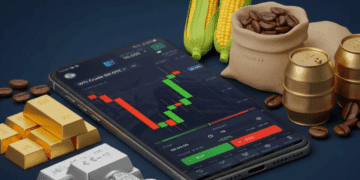 Gold near 4-week high; Oil gains on Middle East tensions