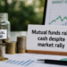 Mutual funds raise cash despite market rally