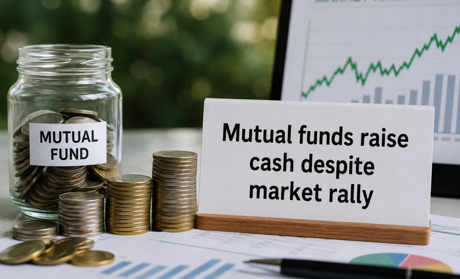 Mutual funds raise cash despite market rally