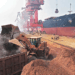 Multiple iron ore carriers active at Paradip Port