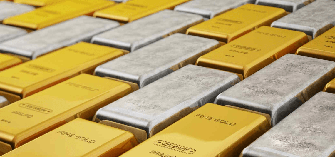 Precious metals ease as dollar firms; oil decline limits losses