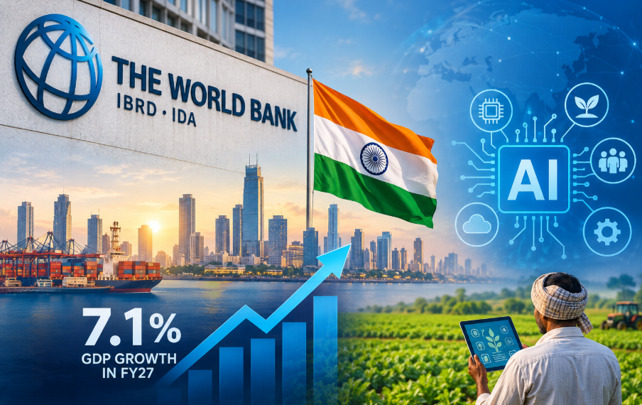World Bank sees India’s economy growing 7.1% in FY27, highlights AI opportunity